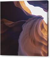 Antelope Canyon Curves And Light Play Canvas Print