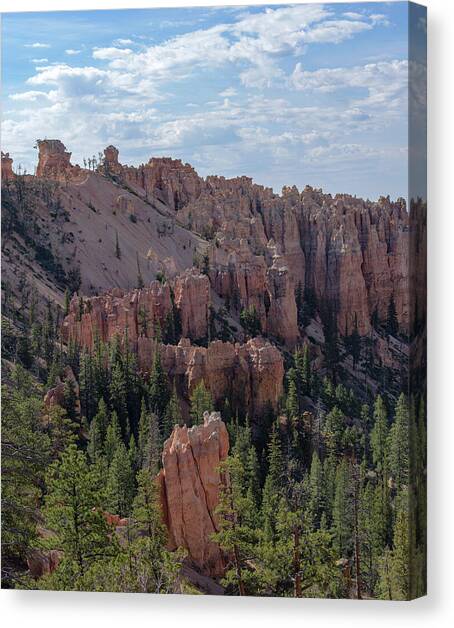 Majestic Bryce Canyon Hoodoos Canvas Art Print by Brandon Wichmann