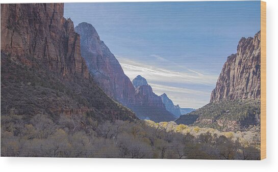 Majestic Zion National Park View Wood Print