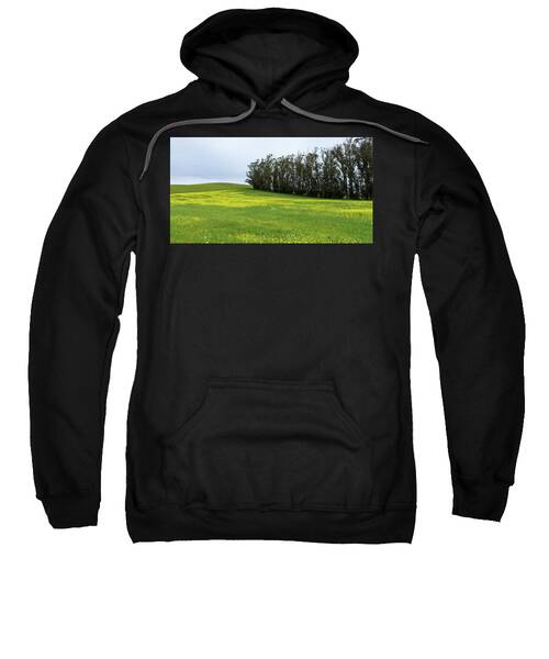 Rolling Hills With Blooming Wildflowers Sweatshirt