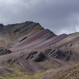 Majestic Andean Mountainscape with Colorful Striations by Brandon Wichmann