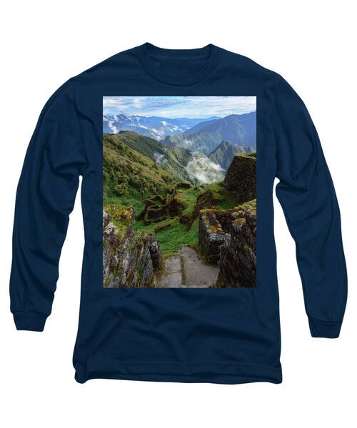Mysterious Incan Ruins In The Mountains Long Sleeve T-Shirt