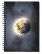 Celestial Moon In Ethereal Glow Spiral Notebook