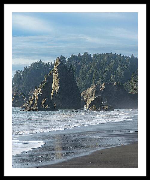 Dramatic Coastal Rock Formations Framed Print
