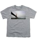 Golden Gate Bridge Disappears Into Misty Fog Youth T-Shirt