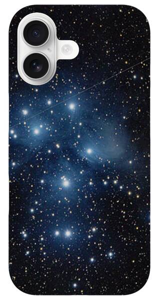 Pleiades Cluster in Cosmic Night iPhone Case by Brandon Wichmann