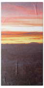 Serene Mountain Sunrise In Bryce Canyon National Park Beach Towel