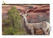 Big Horn Sheep In Zion National Park Zip Pouch
