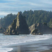Dramatic Coastal Rock Formations Poster