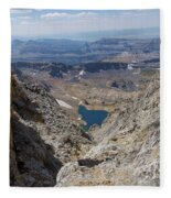 Breathtaking Middle Teton Mountain View Fleece Blanket