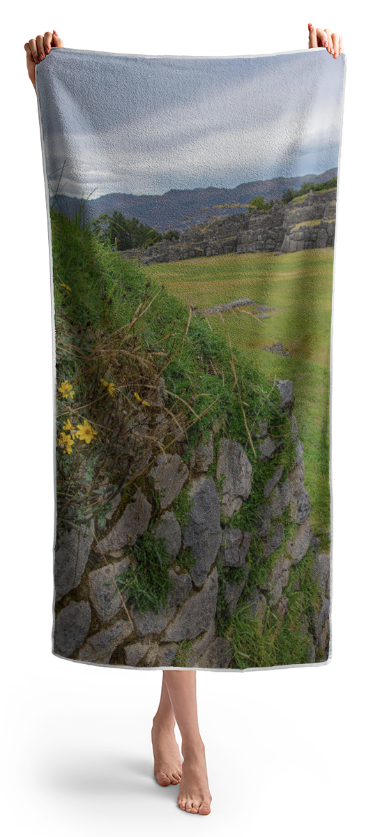 Saqsaywaman In Cusco Peru Beach Towel