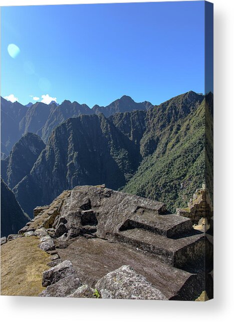 Majestic Mountain Views At Machu Picchu Acrylic Print