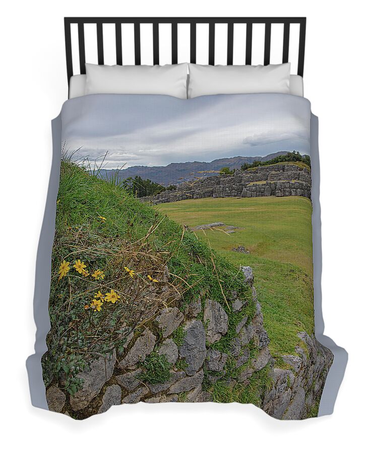 Saqsaywaman In Cusco Peru Duvet Cover