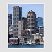 Boston Skyline by the Water Sticker