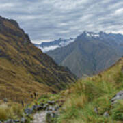 Trail Through Majestic Mountain Landscape To Dead Woman's Pass Art Print
