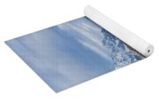 Majestic Andes Mountain Peaks Under Cloudy Sky Yoga Mat