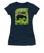 Solitary Bear In Grand Teton National Park Women's T-Shirt