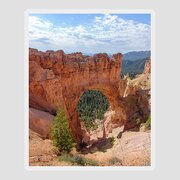 Majestic Natural Rock Arch In Bryce Canyon National Park Sticker