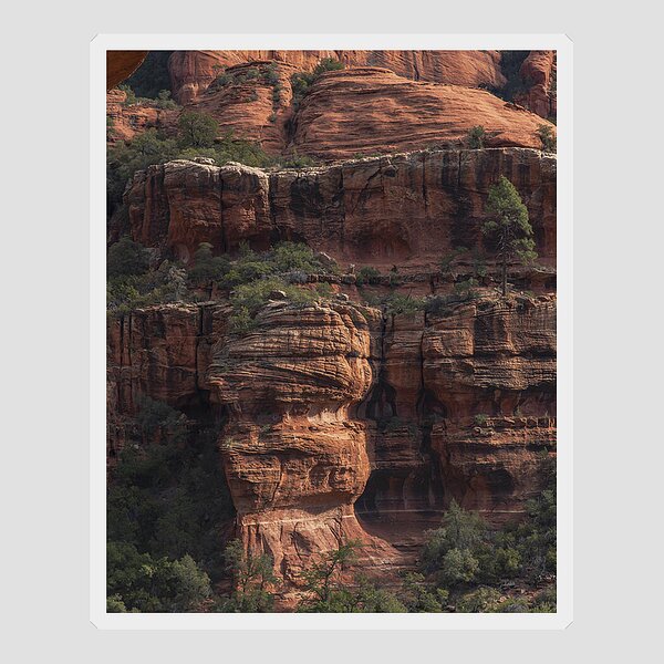 Majestic Red Rock Formations In Sedona Arizona Sticker
