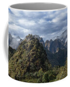 Misty Andes Mountain Range Landscape Coffee Mug