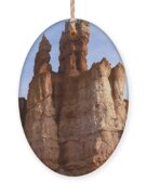 Majestic Rock Formations Under Blue Sky In Bryce Canyon National Park Ornament