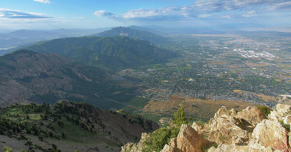 Expansive View From Ben Lomond Summit Art Print