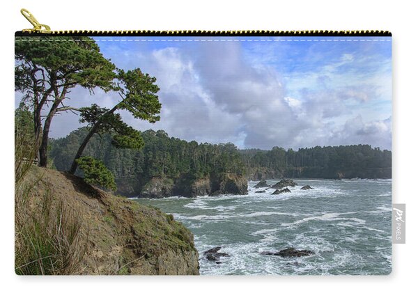 Coastal Serenity With Rugged Cliffs Zip Pouch