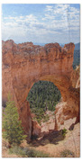 Majestic Natural Rock Arch In Bryce Canyon National Park Beach Towel