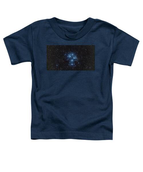 Pleiades Cluster in Cosmic Night Toddler T-Shirt by Brandon Wichmann