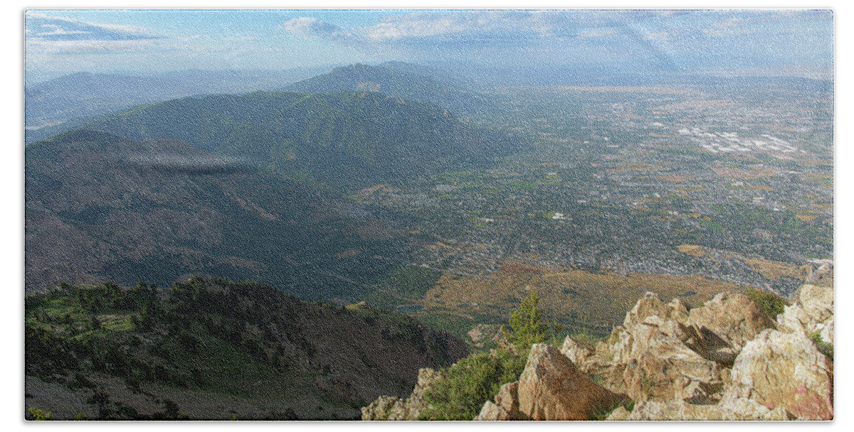 Expansive View From Ben Lomond Summit Hand Towel