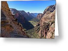 Breathtaking Zion Canyon View Greeting Card