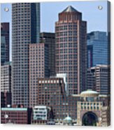 Boston Skyline by the Water Acrylic Print