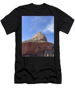 Majestic Mountain Peak Under Blue Sky T-Shirt