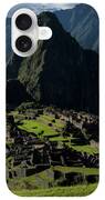 Majestic Ruins In A Mountain Valley iPhone Case