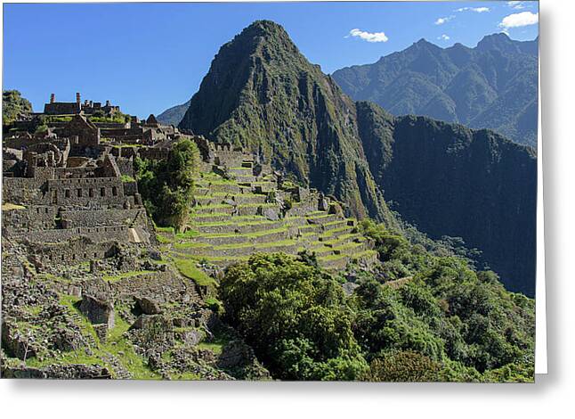 Machu Picchu In Sunlit Splendor Greeting Card