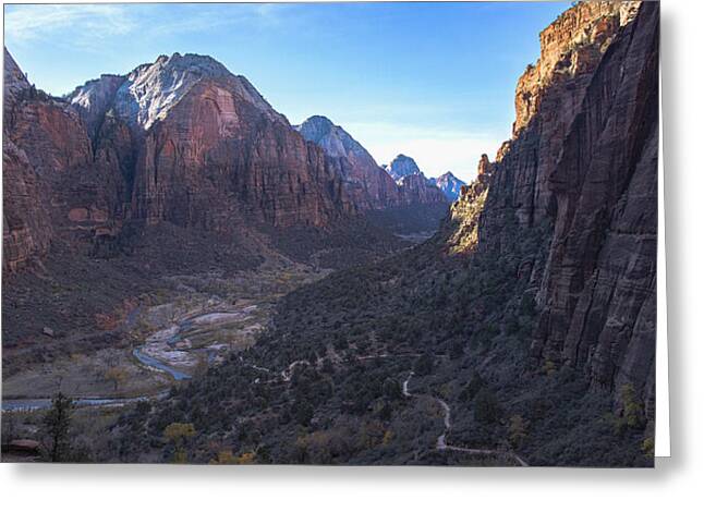 Breathtaking Valley Vista In Zion National Park Greeting Card
