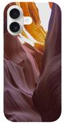 Curves Of Sunlit Antelope Canyon Walls iPhone Case