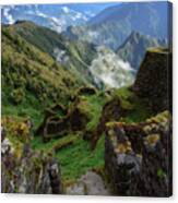Mysterious Incan Ruins In The Mountains Canvas Print
