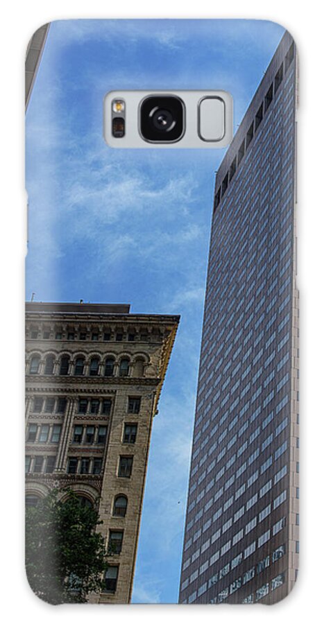 Skyscrapers Against Blue Sky Galaxy Case