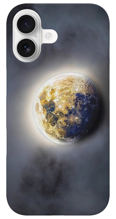 Celestial Moon In Ethereal Glow iPhone Case