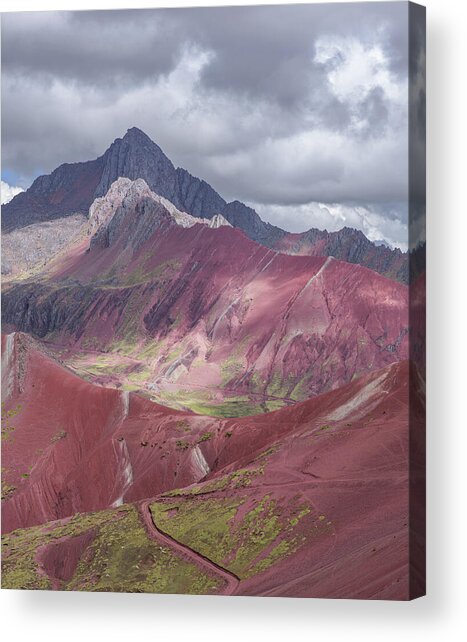 Majestic Colorful Mountain Range Acrylic Print