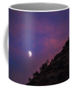 Moonlit Evening Over Silhouetted Hills Coffee Mug