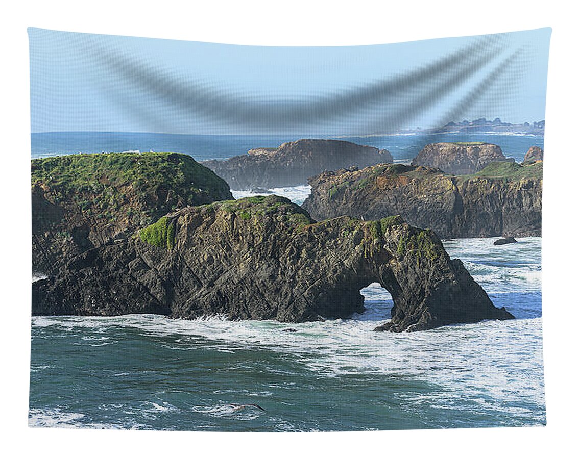 Majestic Coastal Rock Formations Tapestry