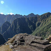 Majestic Mountain Views At Machu Picchu Art Print
