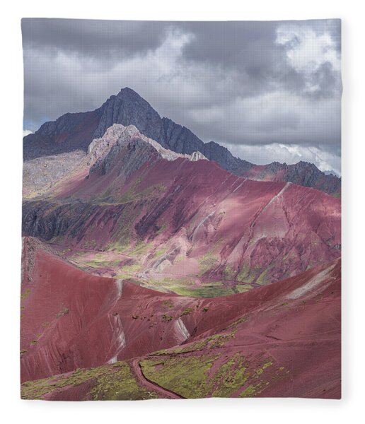 Majestic Colorful Mountain Range Fleece Blanket