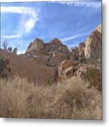 Desert Cliffs In Capitol Reef National Park Metal Print