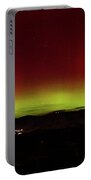 Northern Lights Over Mountain Range Portable Battery Charger