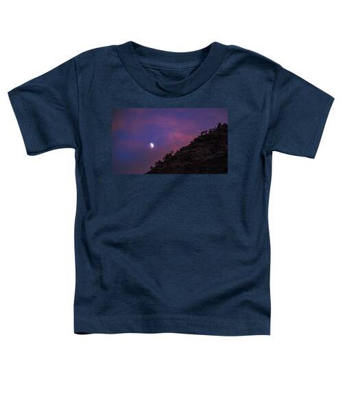 Moonlit Evening Over Silhouetted Hills Toddler T-Shirt