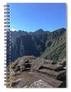 Majestic Mountain Views At Machu Picchu Spiral Notebook