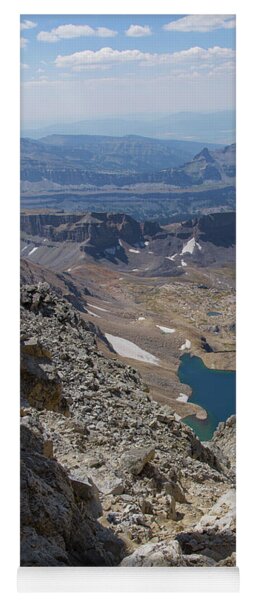Breathtaking Middle Teton Mountain View Yoga Mat